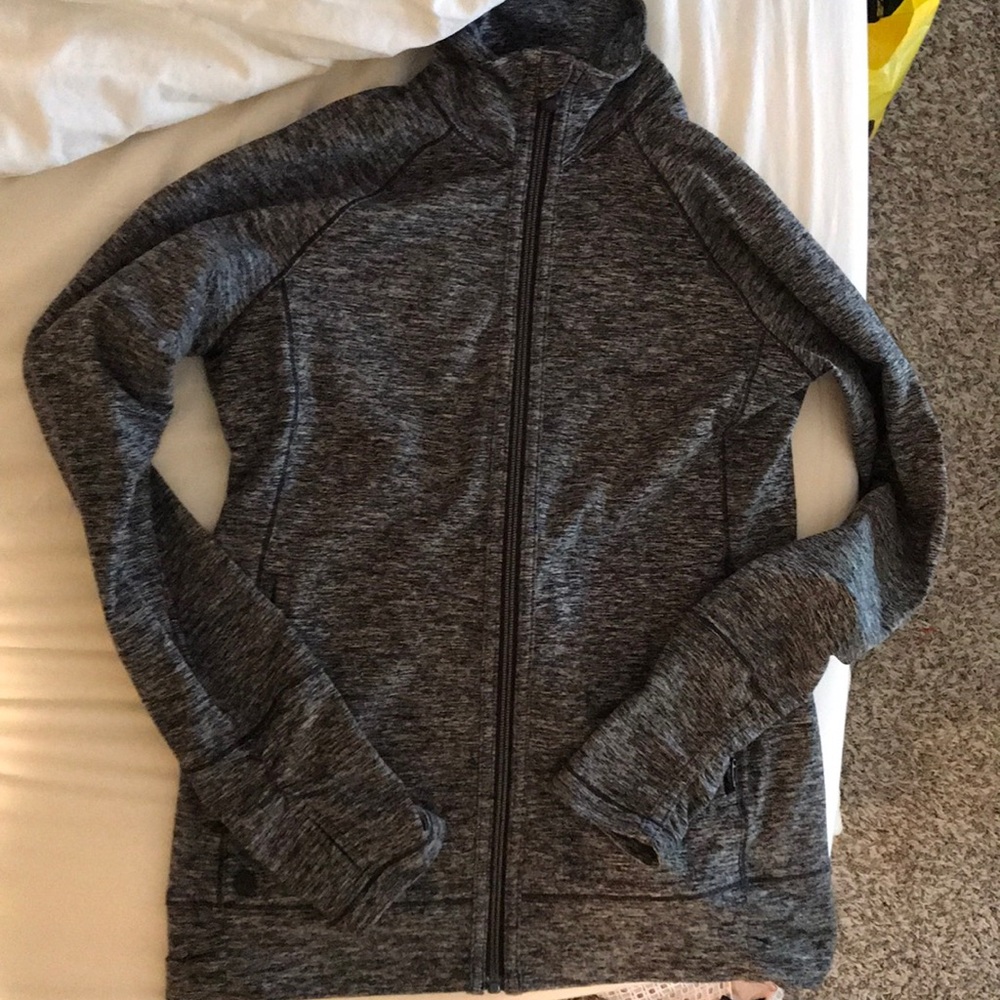 Heather Grey Activewear Zip-up